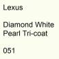 Preview: Lexus, Diamond White Pearl Tricoat, 051.